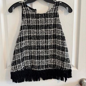 Zara top with fringes